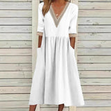 LIVIA | Lace Mid-Length Dress