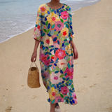 Stylish and Cozy Long Flowing Dress