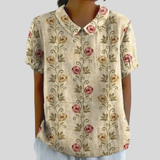 Chic Floral Comfort Blouse