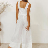 Megan - Chic Minimalist Top with Flared Pants Ensemble