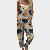 Cozy Graphic Overalls