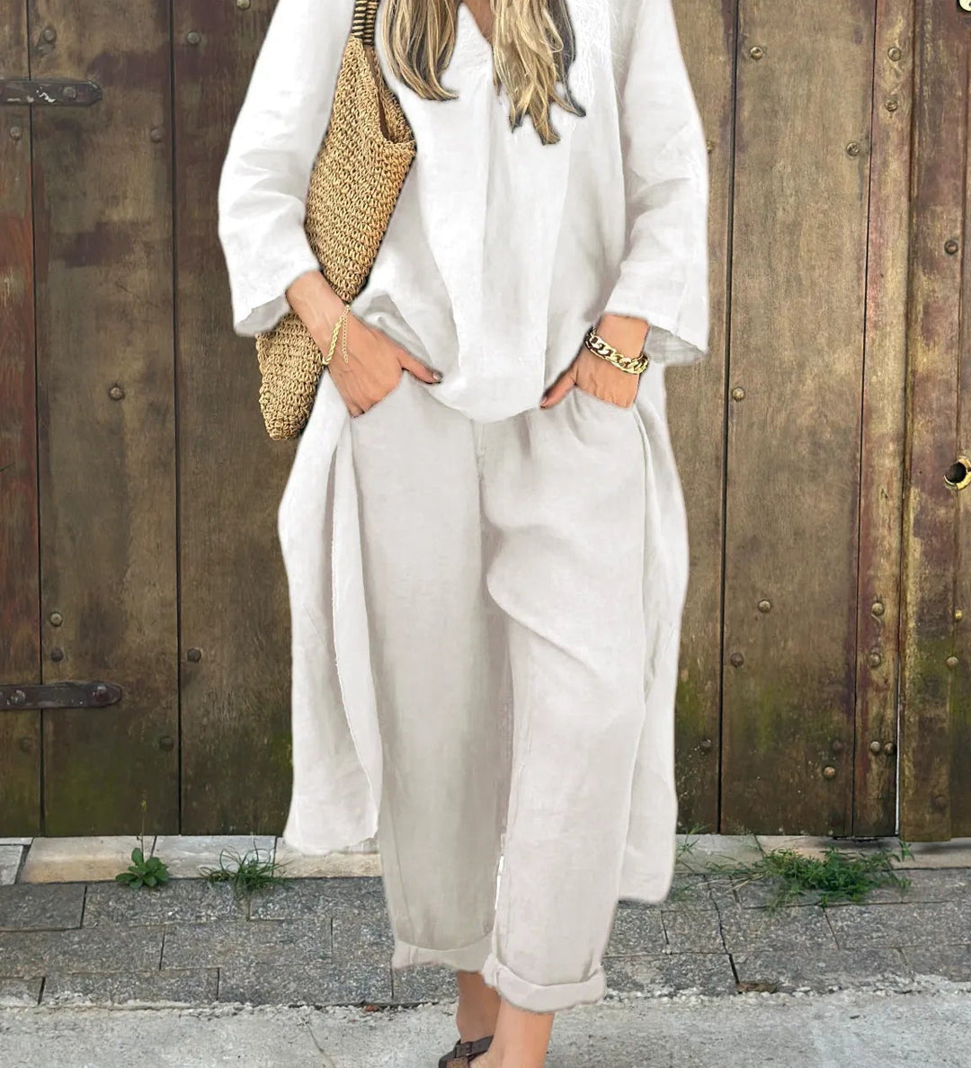 Vaelora - Elegant Draped Ensemble