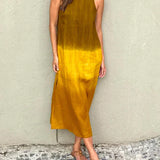 Casual Gradient Dress in Heather