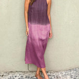 Casual Gradient Dress in Heather