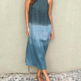 Casual Gradient Dress in Heather