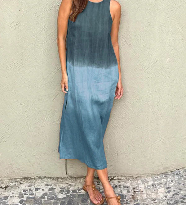 Casual Gradient Dress in Heather