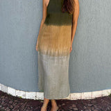 Casual Gradient Dress in Heather