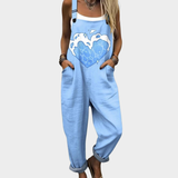 Cozy Graphic Overalls