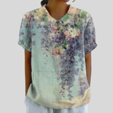 Chic Floral Comfort Blouse