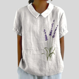 Chic Floral Comfort Blouse