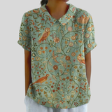 Chic Floral Comfort Blouse