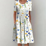 Hailey | Chic Floral Dress with Pockets for Effortless Elegance