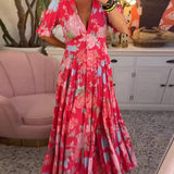 Floriana - Lively Floral Print Dress