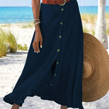 Syndy - Flowing Button-Up Skirt