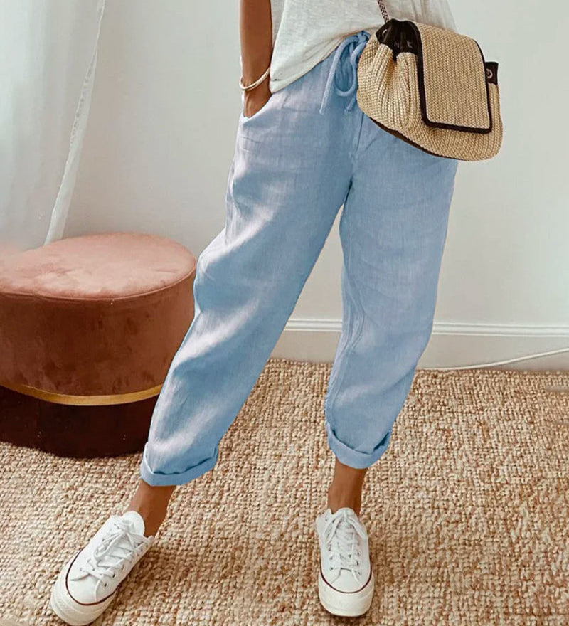 Chic and Cozy Flowing Trousers