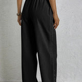 Shania - Easygoing Button-Up Trousers