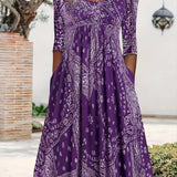 ELOWEN | Relaxed Long Sleeve Midi Dress