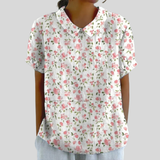 Chic Floral Comfort Blouse