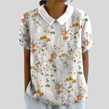 Chic Floral Comfort Blouse