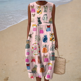 Cozy Sleeveless Summer Dress