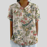 Chic Floral Comfort Blouse