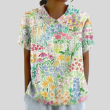 Chic Floral Comfort Blouse