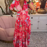 Floriana - Lively Floral Print Dress