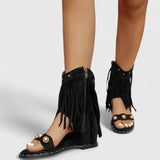Eira - Stylish Fringe Sandals