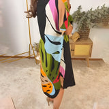 Rianna - Artistic Pattern Dress