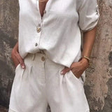 Melda - Breezy Button-Up Ensemble