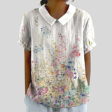 Chic Floral Comfort Blouse