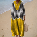 Chic Printed Summer Dress for a Flattering Fit