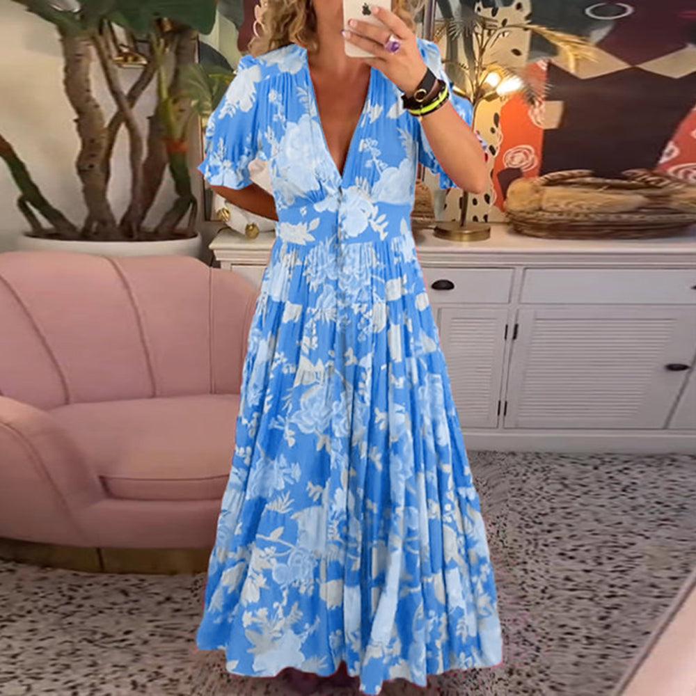 Floriana - Lively Floral Print Dress