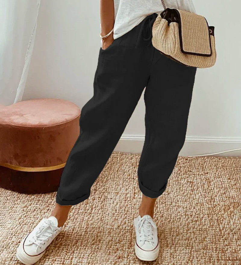 Chic and Cozy Flowing Trousers