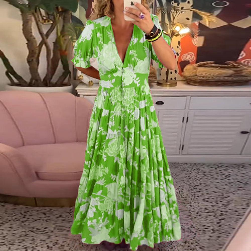 Floriana - Lively Floral Print Dress