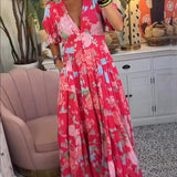Floriana - Lively Floral Print Dress