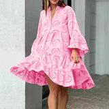 Lydia - Lace-Trimmed Eyelet Dress
