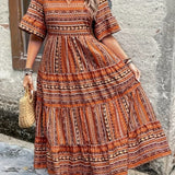 Joraine - Flowing Ethnic-Inspired Dress
