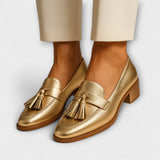 Céleste™ | Luxe Golden Loafers
