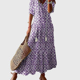 Amalia | Retro Bohemian Summer Maxi Dress