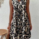 TASHA | Flared Midi Fluid Dress