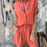 Melda - Breezy Button-Up Ensemble