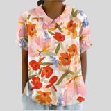 Chic Floral Comfort Blouse