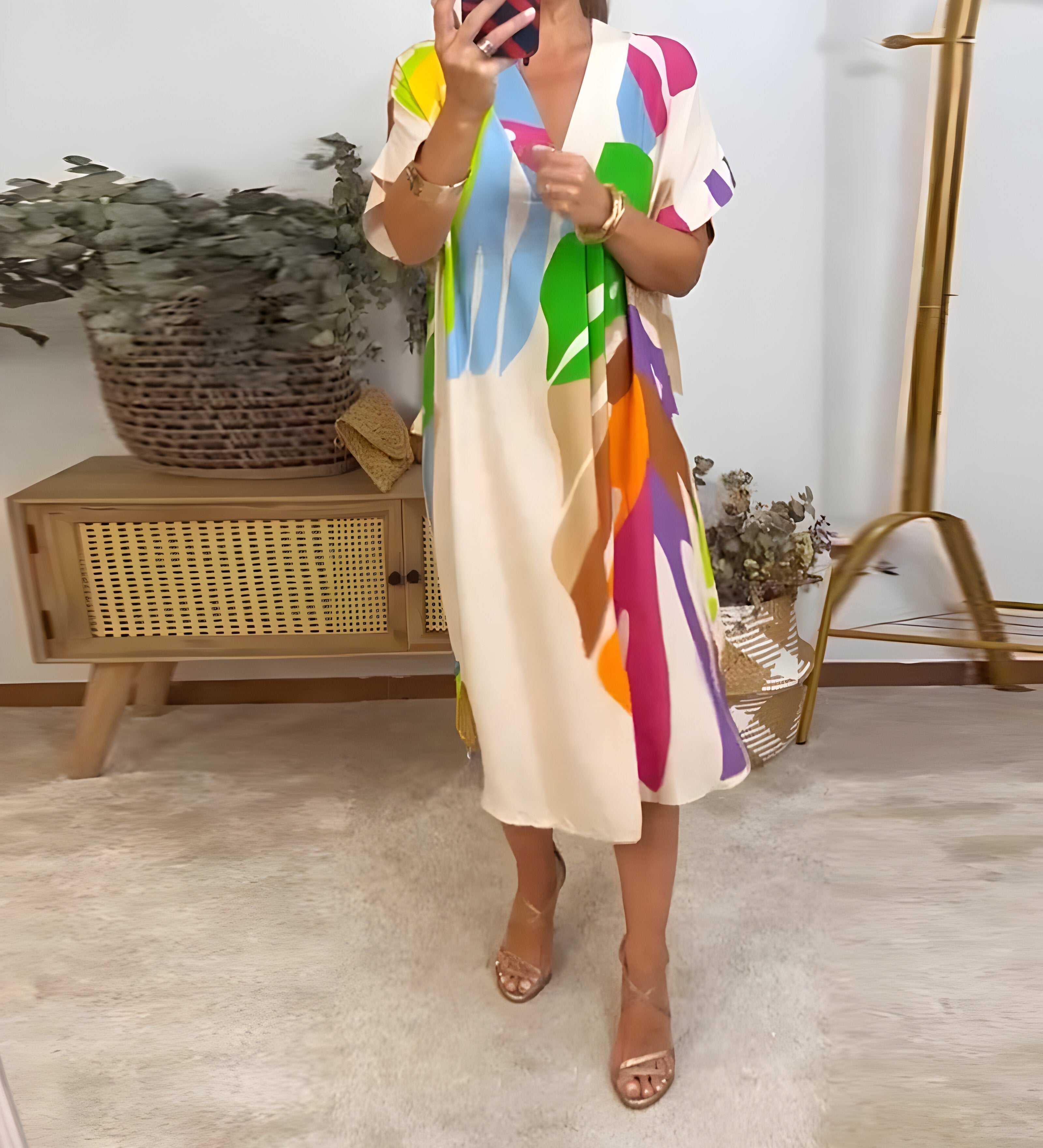 Rianna - Artistic Pattern Dress