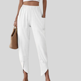 Essari - High Slit Hem Trousers
