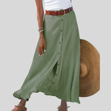 Syndy - Flowing Button-Up Skirt