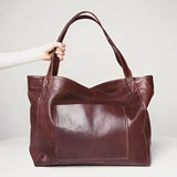 Karen™ | Classic Leather Everyday Tote