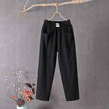 Alyra - Comfortable Pocketed Relaxed Pants
