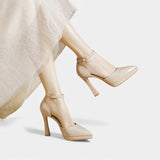 Evette Genuine Leather High Heels