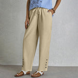 Shania - Easygoing Button-Up Trousers